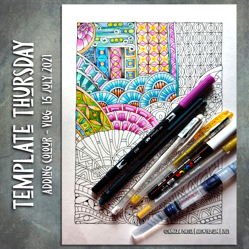 Gel Pen Coloring: Part 2 - Doodles & Textures 